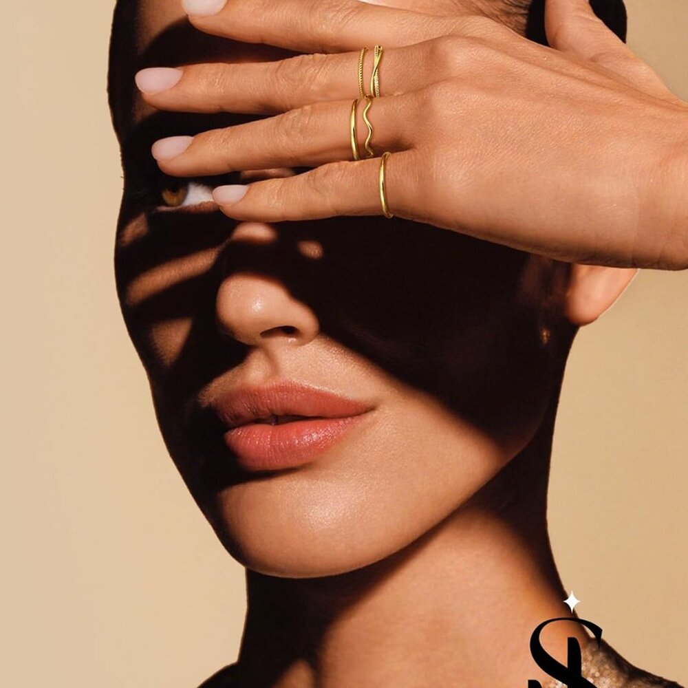 Versatile Gold Stackable & Adjustable Ring Set - … - image 4